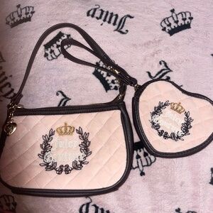 bundle juicy couture mini bag and wristlet